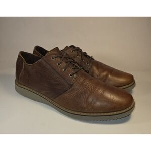 Toms Men's Detress Brown Leather Derby Oxford Lace Up Shoes 10012523 Size 13